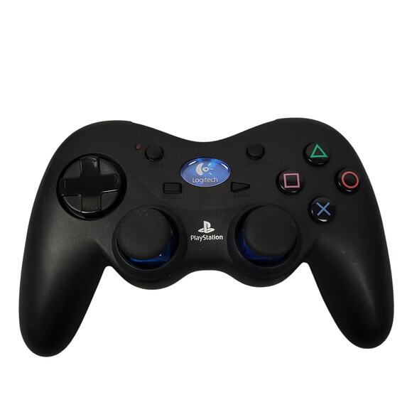 Logitech Wireless PS2 Cordless Action Controller G-X2D11 Black No Dongle - Picture 1 of 8